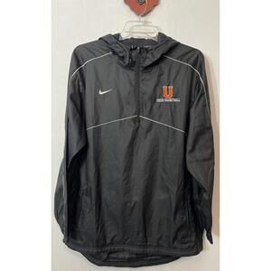 Nike Union University Basketball Mens Large Black Pullover Athletic Jacket A5870